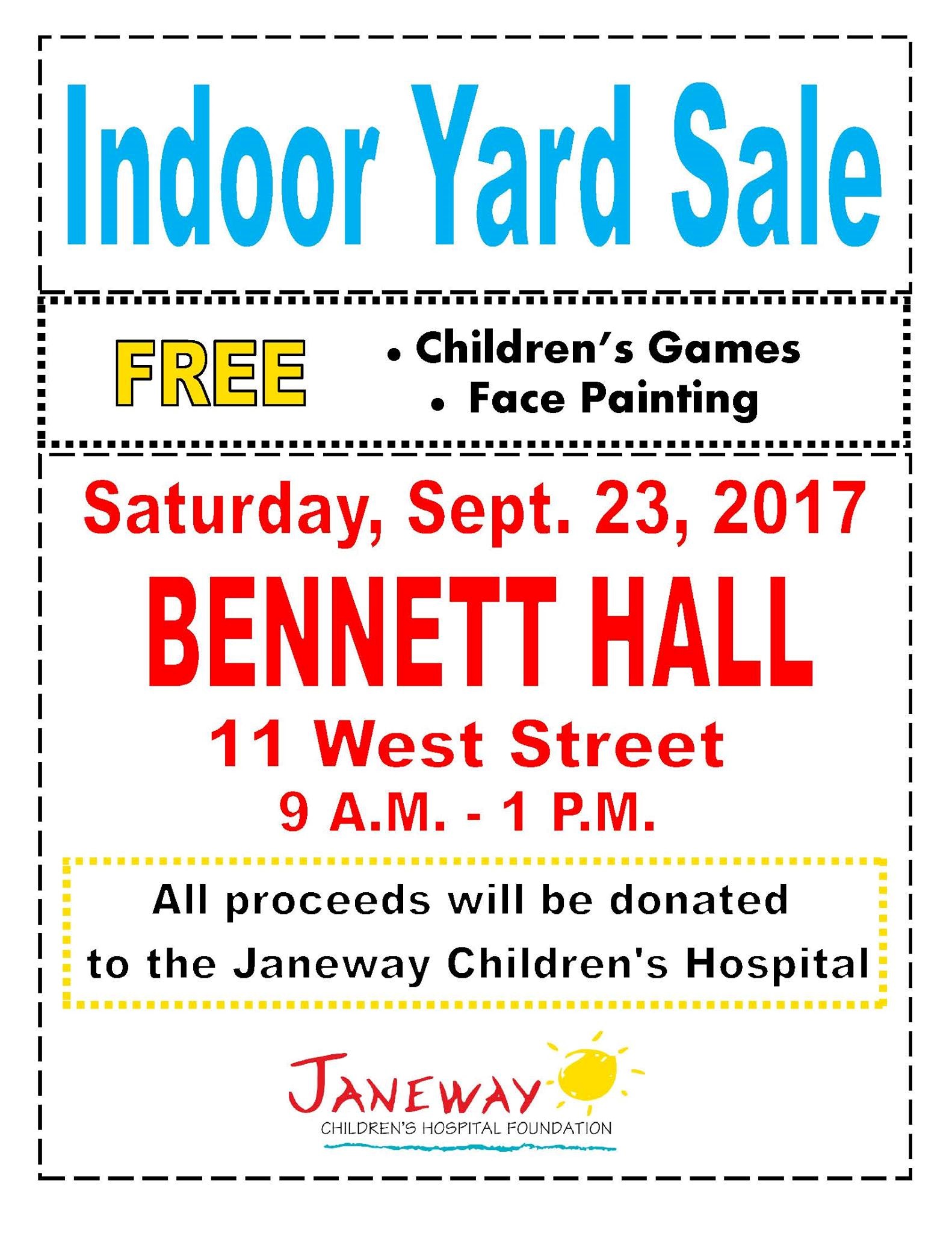 Janeway Yard Sale