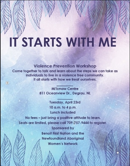 It starts with me - violence prevention workshop