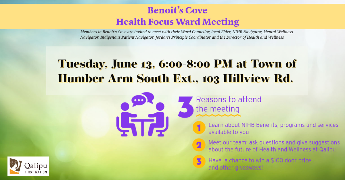 Health themed ward meeting Benoit's Cove-1