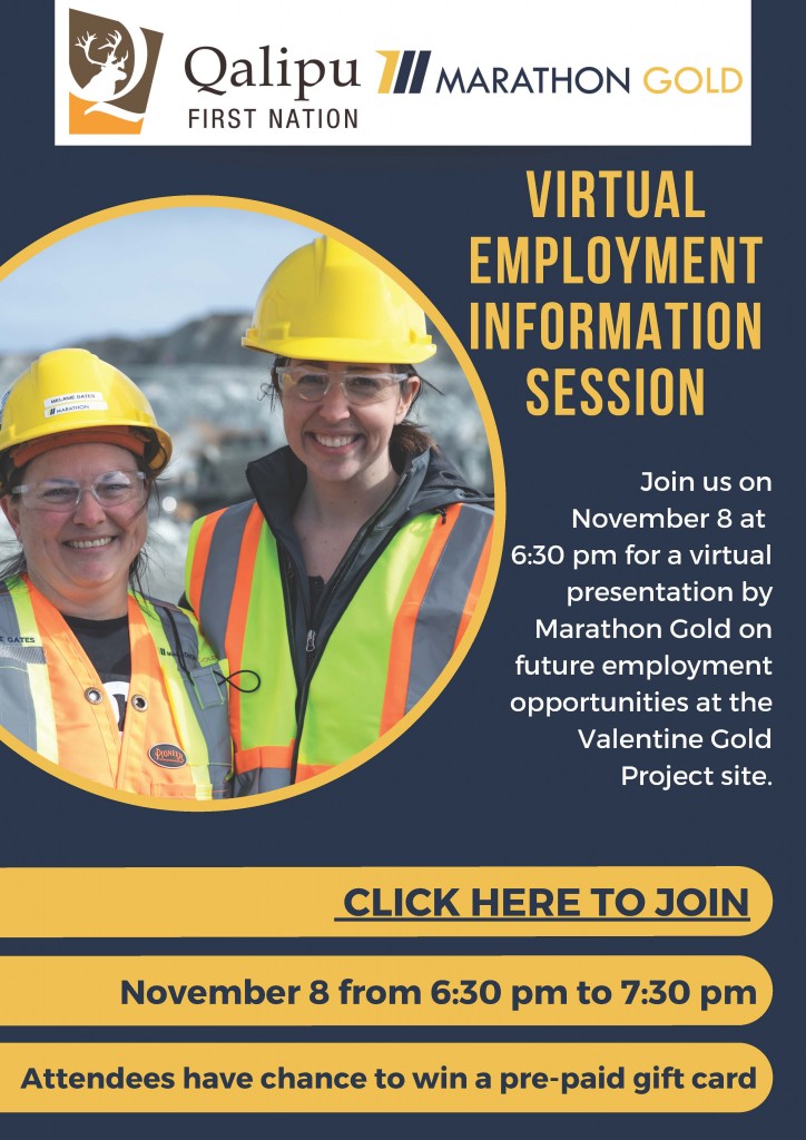 Qalipu -Marathon Virtual Employment Information Session Linked