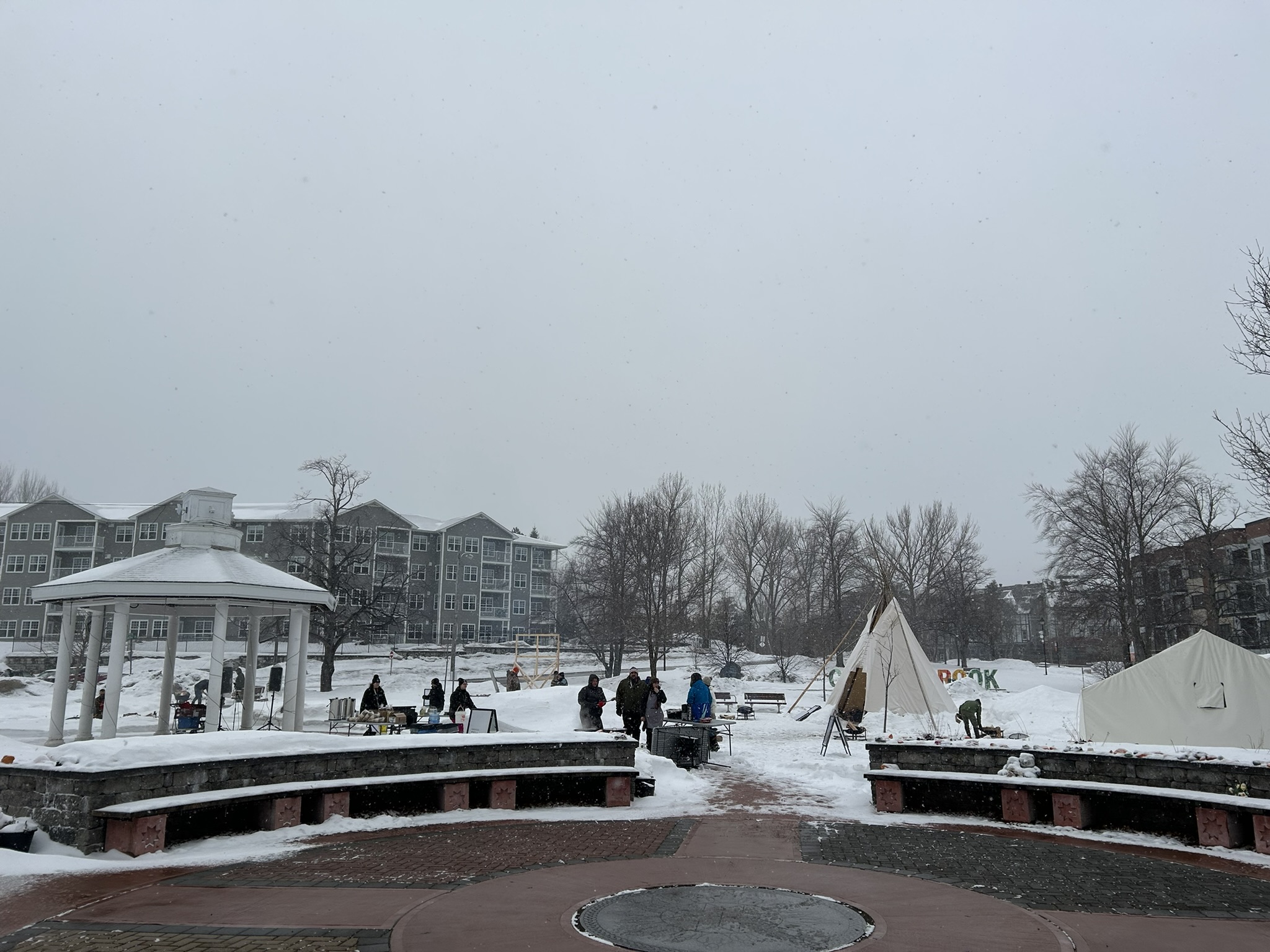 The Winter Village gets underway on the Majestic Lawn