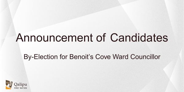 Announcement of Candidates