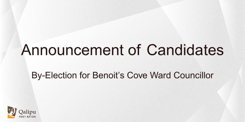 Announcement of Candidates