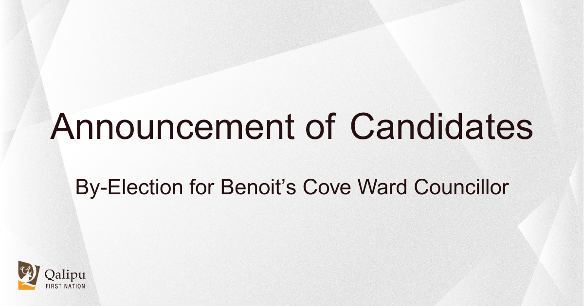 Announcement of Candidates