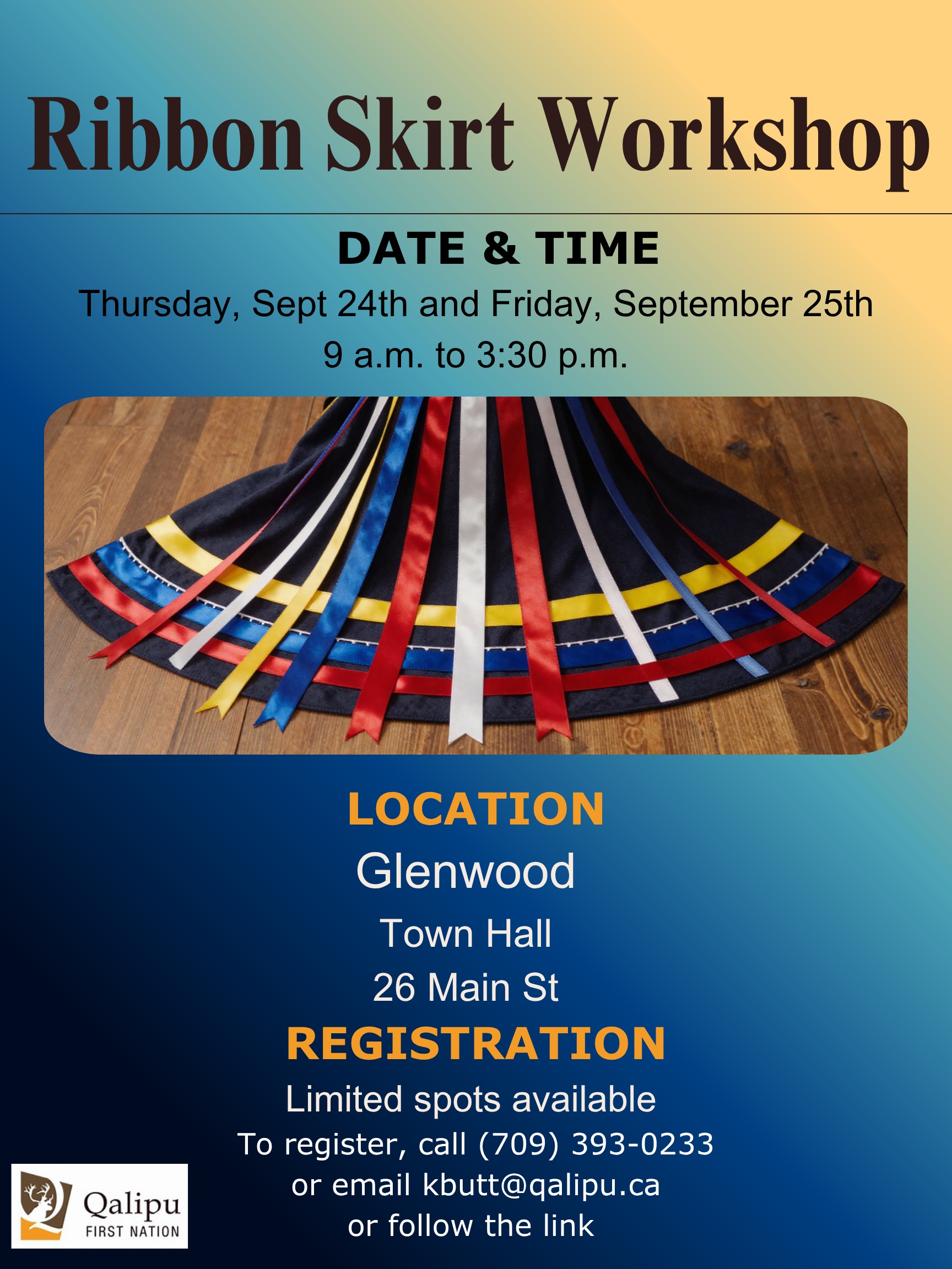 Ribbon Skirt Workshop Poster - 1